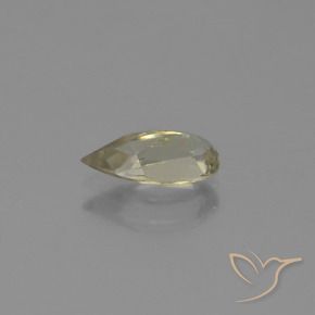 Color-Change Diaspore Gemstone in 8.9 x 4.2 mm Size for Sale, Color-Change Diaspore Stone in Very Light Yellow Color