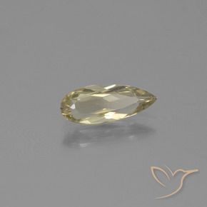 0.84 ct Yellow Color-Change Diaspore Stone, Natural Color-Change Diaspore in Pear Facet Shape for Sale