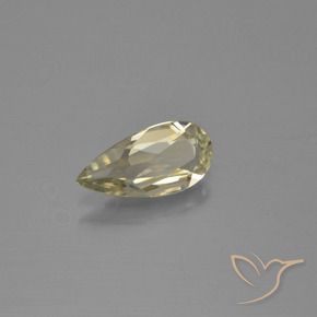 0.85 ct Yellow Color-Change Diaspore Stone, Natural Color-Change Diaspore in Pear Facet Shape for Sale