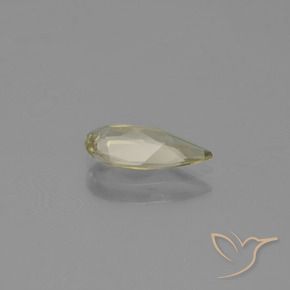 Color-Change Diaspore Gemstone in 9.8 x 4.9 mm Size for Sale, Color-Change Diaspore Stone in Light Yellow Color
