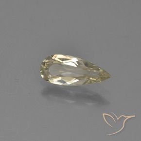 0.95 ct Yellow Color-Change Diaspore Stone, Natural Color-Change Diaspore in Pear Facet Shape for Sale