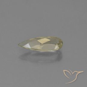Color-Change Diaspore Gemstone in 10.3 x 4.3 mm Size for Sale, Color-Change Diaspore Stone in Pale Yellow Color