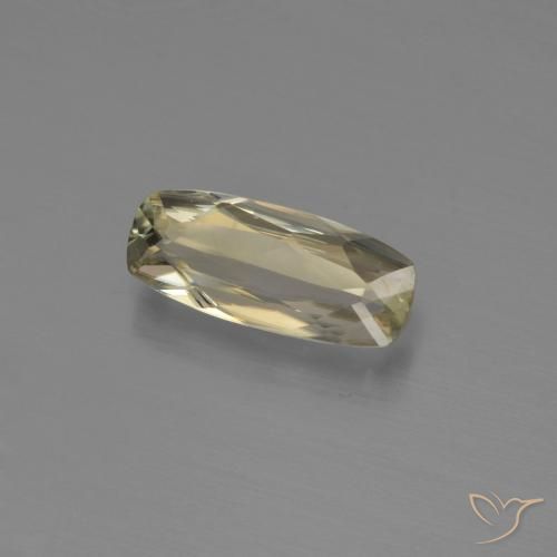 0.81 ct Yellow Color-Change Diaspore Stone, Natural Color-Change Diaspore in Cushion-Cut Shape for Sale