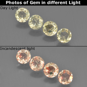 0.5ct Round Facet Green to Pink Color-Change Diaspore for sale thumb image of 0.5ct Round Facet Green to Pink Color-Change Diaspore (ID: 454509)