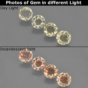 0.4ct Round Facet Green to Pink Color-Change Diaspore Gem for sale 0.4ct Round Facet Green to Pink Color-Change Diaspore Gem (ID: 454510)