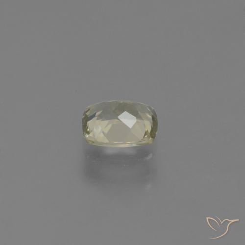 Color-Change Diaspore Gemstone in 5.8 x 4.9 mm Size for Sale, Color-Change Diaspore Stone in Very Light Golden-Yellow Color