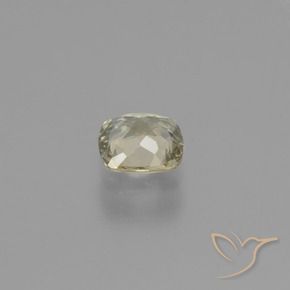 Color-Change Diaspore Gemstone in 5.4 x 5.2 mm Size for Sale, Color-Change Diaspore Stone in Very Light Golden-Yellow Color