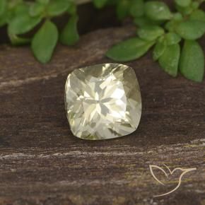 0.81 ct Yellow Color-Change Diaspore Stone, Natural Color-Change Diaspore in Cushion-Cut Shape for Sale
