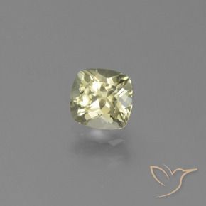 0.87 ct Yellow Color-Change Diaspore Stone, Natural Color-Change Diaspore in Cushion-Cut Shape for Sale