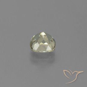 Color-Change Diaspore Gemstone in 5.5 x 5.3 mm Size for Sale, Color-Change Diaspore Stone in Light Yellow Color