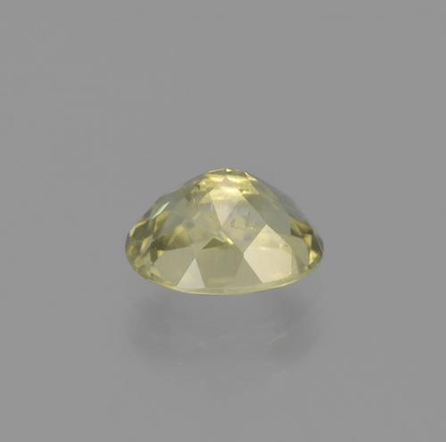 Color-Change Diaspore Gemstone in 7.3 x 5.4 mm Size for Sale, Color-Change Diaspore Stone in Light Yellow Color