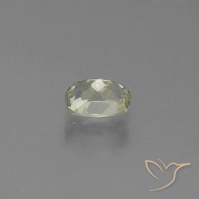 Color-Change Diaspore Gemstone in 6.2 x 4.7 mm Size for Sale, Color-Change Diaspore Stone in Pale Yellow Color