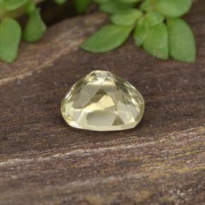 Color-Change Diaspore Gemstone in 5.1 x 4.1 mm Size for Sale, Color-Change Diaspore Stone in Light Yellow Color