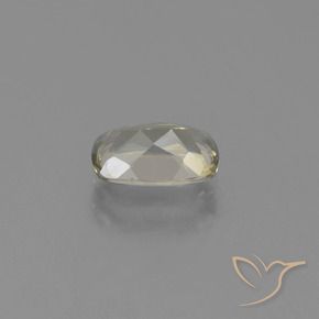 Color-Change Diaspore Gemstone in 7.4 x 4.7 mm Size for Sale, Color-Change Diaspore Stone in Light Yellow Color
