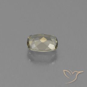 Color-Change Diaspore Gemstone in 6.6 x 4.9 mm Size for Sale, Color-Change Diaspore Stone in Very Light Yellow Color