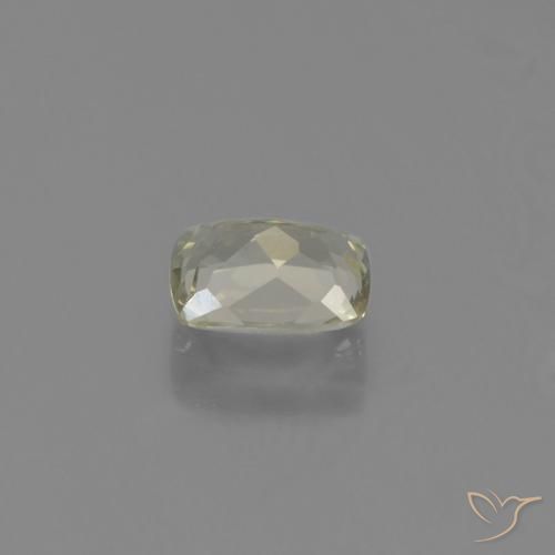 Color-Change Diaspore Gemstone in 6 x 4.4 mm Size for Sale, Color-Change Diaspore Stone in Light Yellow Color