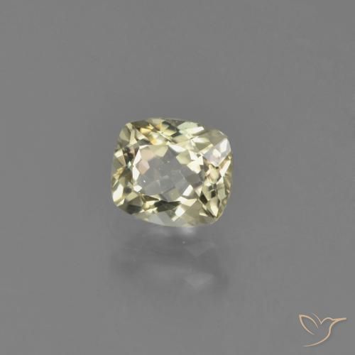 0.76 ct Yellow Color-Change Diaspore Stone, Natural Color-Change Diaspore in Cushion-Cut Shape for Sale