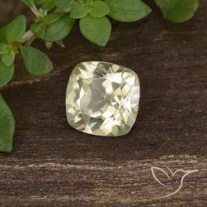 0.74 ct Yellow Color-Change Diaspore Stone, Natural Color-Change Diaspore in Cushion-Cut Shape for Sale