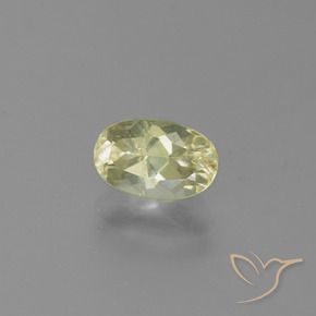 1.35 ct Yellow Color-Change Diaspore Stone, Natural Color-Change Diaspore in Oval Facet Shape for Sale