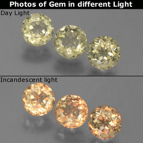 0.6ct Round Facet Green to Pink Color-Change Diaspore Gem for sale 0.6ct Round Facet Green to Pink Color-Change Diaspore Gem (ID: 454599)