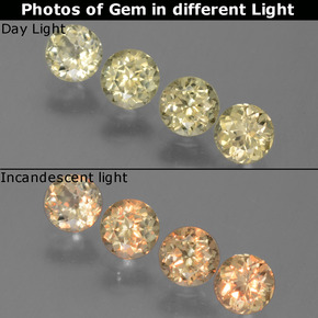 0.5ct Round Facet Green to Pink Color-Change Diaspore Gem for sale 0.5ct Round Facet Green to Pink Color-Change Diaspore Gem (ID: 454600)