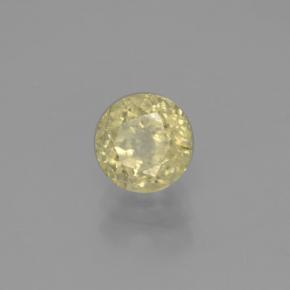 1.29 ct Yellow Color-Change Diaspore Stone, Natural Color-Change Diaspore in Round Facet Shape for Sale
