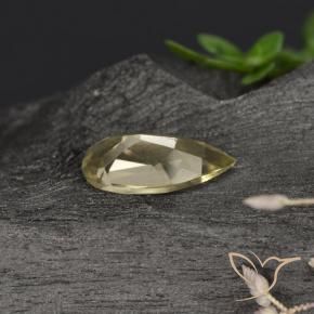 Color-Change Diaspore Gemstone in 8.6 x 4.2 mm Size for Sale, Color-Change Diaspore Stone in Very Light Yellow Color