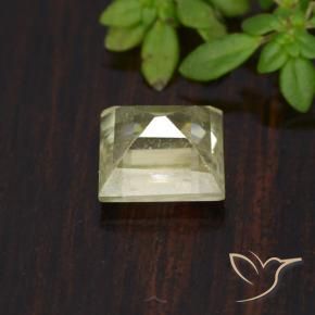 Color-Change Diaspore Gemstone in 5.7 x 5.2 mm Size for Sale, Color-Change Diaspore Stone in Very Light Yellow Color
