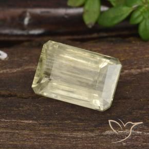 1.59 ct Yellow Color-Change Diaspore Stone, Natural Color-Change Diaspore in Octagon Step Cut Shape for Sale