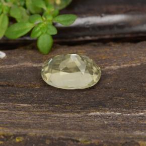 Color-Change Diaspore Gemstone in 7 x 5 mm (calibrated) Size for Sale, Color-Change Diaspore Stone in Very Light Yellow Color