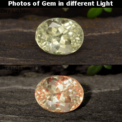 Diaspro cangiante 6,1 x 4,7mm giallo Ovale sfaccettato dalla Turchia, peso di 0,89 ct, gemma naturale non trattati in purezza VVS-VS, 1 pezzo Diaspro cangiante - Colore: Giallo medio, durezza Mohs di 6,5 - 7 adatto per gioielli da indossare ogni giorno, Photo A