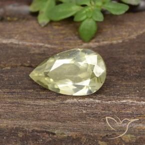 0.80 ct Yellow Color-Change Diaspore Stone, Natural Color-Change Diaspore in Pear Facet Shape for Sale