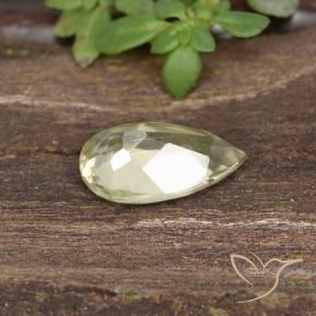 Color-Change Diaspore Gemstone in 7.9 x 4.8 mm Size for Sale, Color-Change Diaspore Stone in Very Light Yellow Color