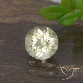 0.61 ct Yellow Color-Change Diaspore Stone, Natural Color-Change Diaspore in Round Facet Shape for Sale