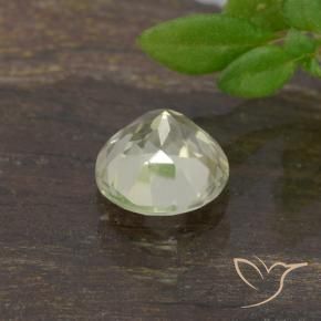 Color-Change Diaspore Gemstone in 5 mm (calibrated) Size for Sale, Color-Change Diaspore Stone in Very Light Yellow Color