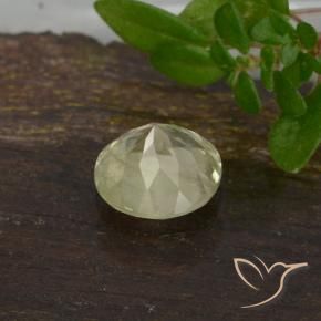 Color-Change Diaspore Gemstone in 5.5 mm (calibrated) Size for Sale, Color-Change Diaspore Stone in Light Yellow Color