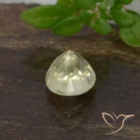 Color-Change Diaspore Gemstone in 4.8 mm Size for Sale, Color-Change Diaspore Stone in Light Yellow Color