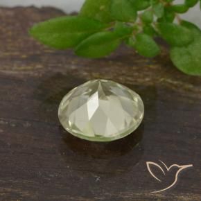 Color-Change Diaspore Gemstone in 5.5 mm (calibrated) Size for Sale, Color-Change Diaspore Stone in Light Yellow Color