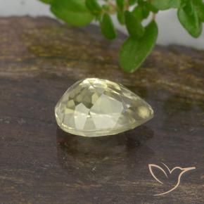 Color-Change Diaspore Gemstone in 6.4 x 4.4 mm Size for Sale, Color-Change Diaspore Stone in Light Yellow Color