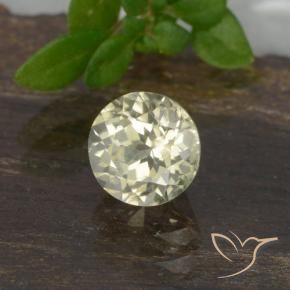 0.70 ct Yellow Color-Change Diaspore Stone, Natural Color-Change Diaspore in Round Facet Shape for Sale