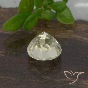 Color-Change Diaspore Gemstone in 5 mm (calibrated) Size for Sale, Color-Change Diaspore Stone in Pale Yellow Color