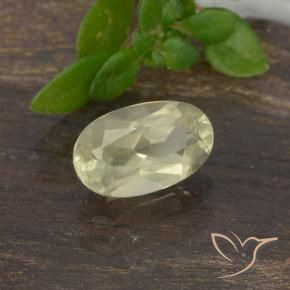 0.63 ct Yellow Color-Change Diaspore Stone, Natural Color-Change Diaspore in Oval Facet Shape for Sale