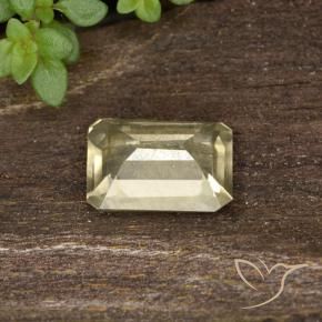 Color-Change Diaspore Gemstone in 7 x 5 mm (calibrated) Size for Sale, Color-Change Diaspore Stone in Light Yellow Color