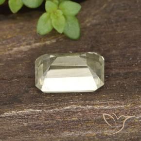 Color-Change Diaspore Gemstone in 6.3 x 4.4 mm Size for Sale, Color-Change Diaspore Stone in Light Yellow Color