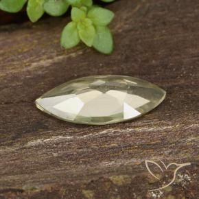 Color-Change Diaspore Gemstone in 9.9 x 4.8 mm Size for Sale, Color-Change Diaspore Stone in Light Yellow Color