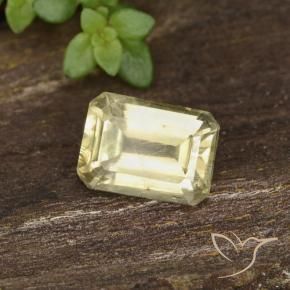 0.73 ct Yellow Color-Change Diaspore Stone, Natural Color-Change Diaspore in Octagon Step Cut Shape for Sale