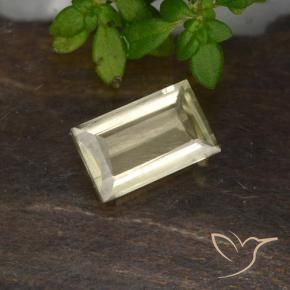 0.64 ct Yellow Color-Change Diaspore Stone, Natural Color-Change Diaspore in Baguette Step Cut Shape for Sale