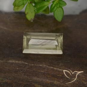 Color-Change Diaspore Gemstone in 7 x 4.3 mm Size for Sale, Color-Change Diaspore Stone in Yellow Beige Color
