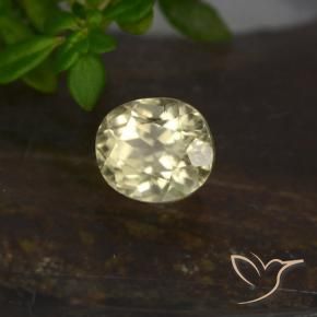 0.80 ct Yellow Color-Change Diaspore Stone, Natural Color-Change Diaspore in Oval Facet Shape for Sale