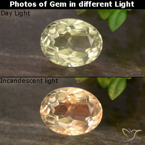 0.84 ct Oval Cut Color-Change Diaspore, 6.5 x 5 mm From Turkey, Photo A